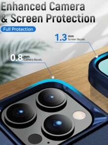 男士磁吸式手机壳带指环支架，国际版，非国内版 - 寶藍色 - 查看 5