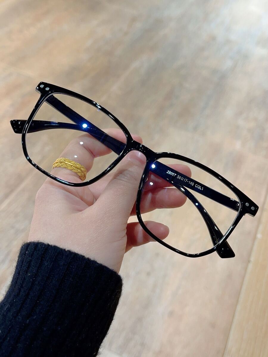 Kính mắt chi tiết đinh tán - màu đen - Xem 1