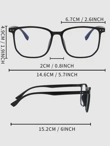 Kính mắt chi tiết đinh tán - màu đen - Xem 5