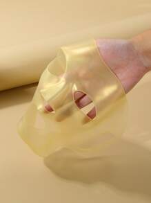 3D Silicone Facial Sheet, Fixed Anti-Ear Hanging Facial Sheet Auxiliary Tools, Moisturizing Facial Sheet Cover - Gold - View 2