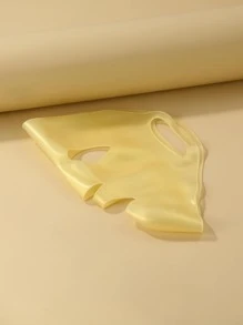 3D Silicone Facial Sheet, Fixed Anti-Ear Hanging Facial Sheet Auxiliary Tools, Moisturizing Facial Sheet Cover - Gold - View 3