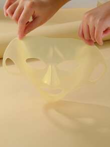 3D Silicone Facial Sheet, Fixed Anti-Ear Hanging Facial Sheet Auxiliary Tools, Moisturizing Facial Sheet Cover - Gold - View 4
