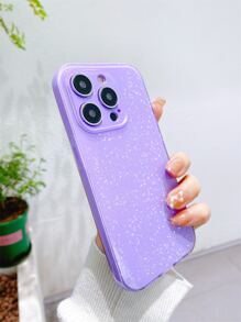 1个高品质粉色果冻闪光软TPU手机壳，防摔、防汗、防指纹、耐磨、不褪色，适用于 17Pro Max/17Pro/17/16plus/16Pro Max/16/16Pro/15Pro Max/15Pro/15/14Pro Max/14Pro/14/13Pro Max/13Pro/13/12Pro Max/12Pro/12/11 - 紫色 - 查看 3