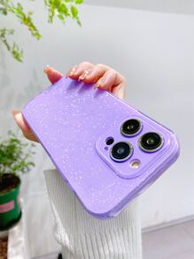 1个高品质粉色果冻闪光软TPU手机壳，防摔、防汗、防指纹、耐磨、不褪色，适用于 17Pro Max/17Pro/17/16plus/16Pro Max/16/16Pro/15Pro Max/15Pro/15/14Pro Max/14Pro/14/13Pro Max/13Pro/13/12Pro Max/12Pro/12/11 - 紫色 - 查看 5