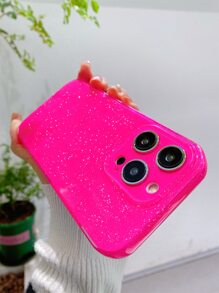 1 Ốp điện thoại TPU mềm chống sốc, chống mồ hôi, chống vân tay, chống trầy xước, chống phai màu, chống nước, chống rơi vỡ, chất lượng cao màu hồng thạch lấp lánh - Màu Hồng Tươi - Xem 7