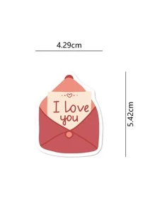 58/290 piezas Pegatinas decorativas de graffiti para regalos de confesión del Día de San Valentín - Multicolor - Ver 2