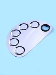 2pcs Stainless Steel Paint Palette Set For Beautiful Nail Art - Silver - View 3