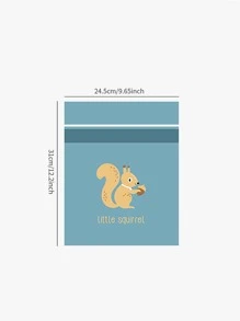 15 piezas Bolsa de basura con estampado de dibujos animados - Rosa vieja - Ver 2