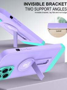 磁性手機殼附支架 - 淡紫色 - 查看 3