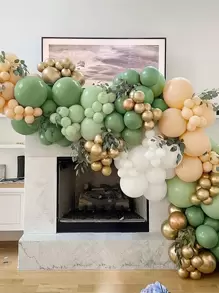 107pcs Mixed Color Balloon Garland - Multicolor - View 1