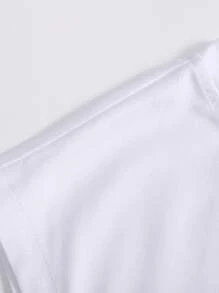 Manfinity Homme Camiseta sin mangas con eslogan de impresión de letras para hombre, camiseta sin mangas casual para hacer ejercicios en el gimnasio, regalo para el novio - Blanco - Ver 3