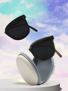 2pcs Women's Square Plastic Fashion Glasses - Multicolor - View 1