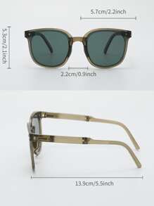 2pcs Women's Square Plastic Fashion Glasses - Multicolor - View 6