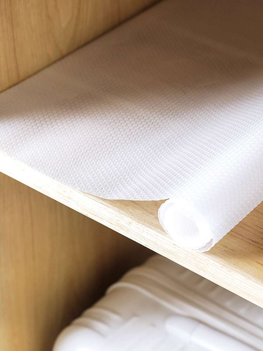 1roll Solid Drawer Liner - Clear - View 1