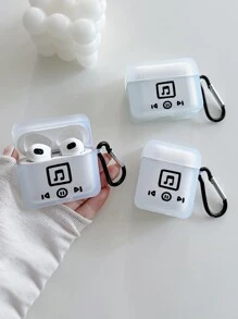 1pc Musical Note Pattern Case Compatible With AirPods - Multicolor - View 2