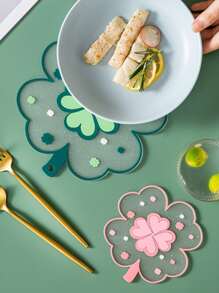 1入組幸運草圖案隔熱墊