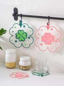 1入組幸運草圖案隔熱墊