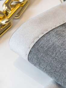 1pc Letter Graphic Sofa Towel - Grey - View 5