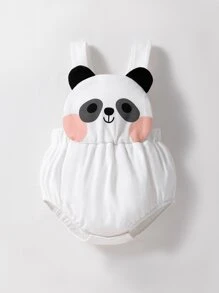 Bodysuits Em bé Đắp vá Hoạt hình - trắng - Xem 1