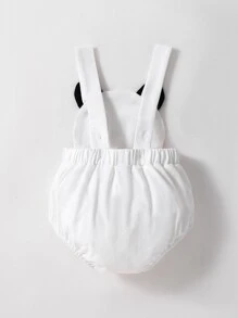 Bodysuits Em bé Đắp vá Hoạt hình - trắng - Xem 2