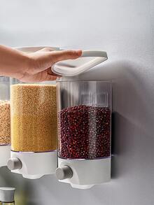 1入組塑料食品儲物盒透明壁掛式廚房儲物盒適用於廚房 - 無色 - 查看 4