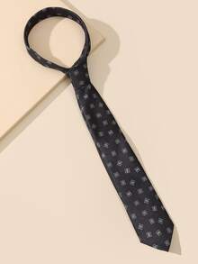 Men Geometric Pattern Tie - Multicolor - View 2