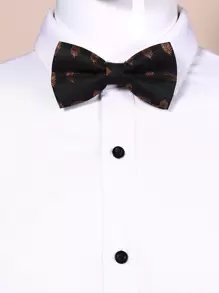 男士羽毛圖案領結 - 彩色 - 查看 1