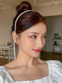 DAZY Diadema con diseño de diamante de imitación - Plateado - Ver 7