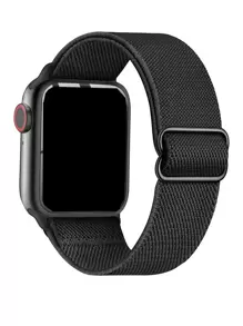 1pc Black Colors Elastic Loop Compatible With Apple Watch Band 38mm40mm41mm 42mm44mm45mm49mm Adjustable Replacement Bracelets Compatible With Apple Watch Strap Ultra Series 9 8 7 6 5 4 3 2 1, 18mm20mm22mm Universal Nylon Braided Strap Compatible With Samsung Galaxy Watch 6/5/4 40mm 44mm,Stretchy Strap Compatible With Galaxy Watch 5 Pro Band 45mm/Watch 4 Classic/6classic 42mm 46mm/Active 2/ Watch/Amazfit Watch/Garmin Smart Watch,Soft Adjustable Nylon Breathable Sport Band For Fitbit Versa2 Versa3/4/Charge5/Charge6 Watch Bands