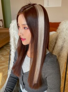 DAZY 2pcs Straight Synthetic Hair Extension - Grey - View 4