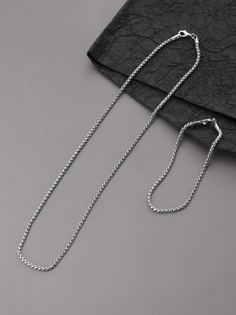 2入組/套男士極簡首飾套裝