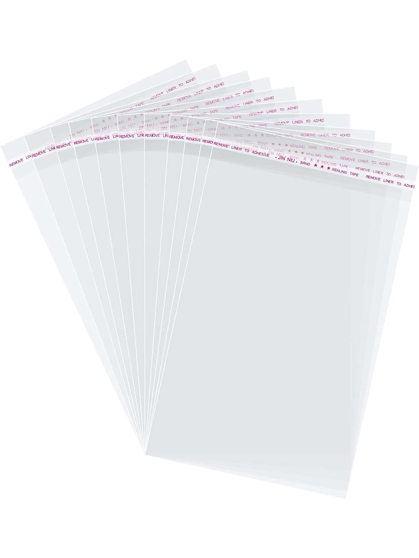 100pcs/set 8x12 Inch PP Gift Bag, Clear Gift Wrapping Bag For Party - Clear - View 1