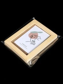 100pcs/set 8x12 Inch PP Gift Bag, Clear Gift Wrapping Bag For Party - Clear - View 2