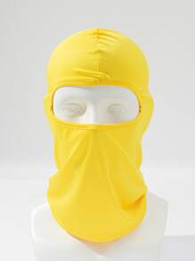 1PC Nam Màu Trơn Nhanh Khô Co Giãn Mỏng Mũ Nồi Thích Hợp Cho Đi Chơi Hàng Ngày Và Thể Thao Kết Hợp - Màu vàng - Xem 2