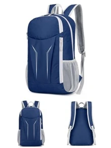 1入組大容量防水野營包 - 藏蓝色 - 查看 3