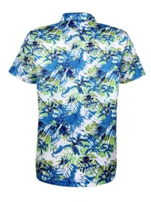 NITAGUT 男士熱帶圖案POLO衫 - 彩色 - 查看 2