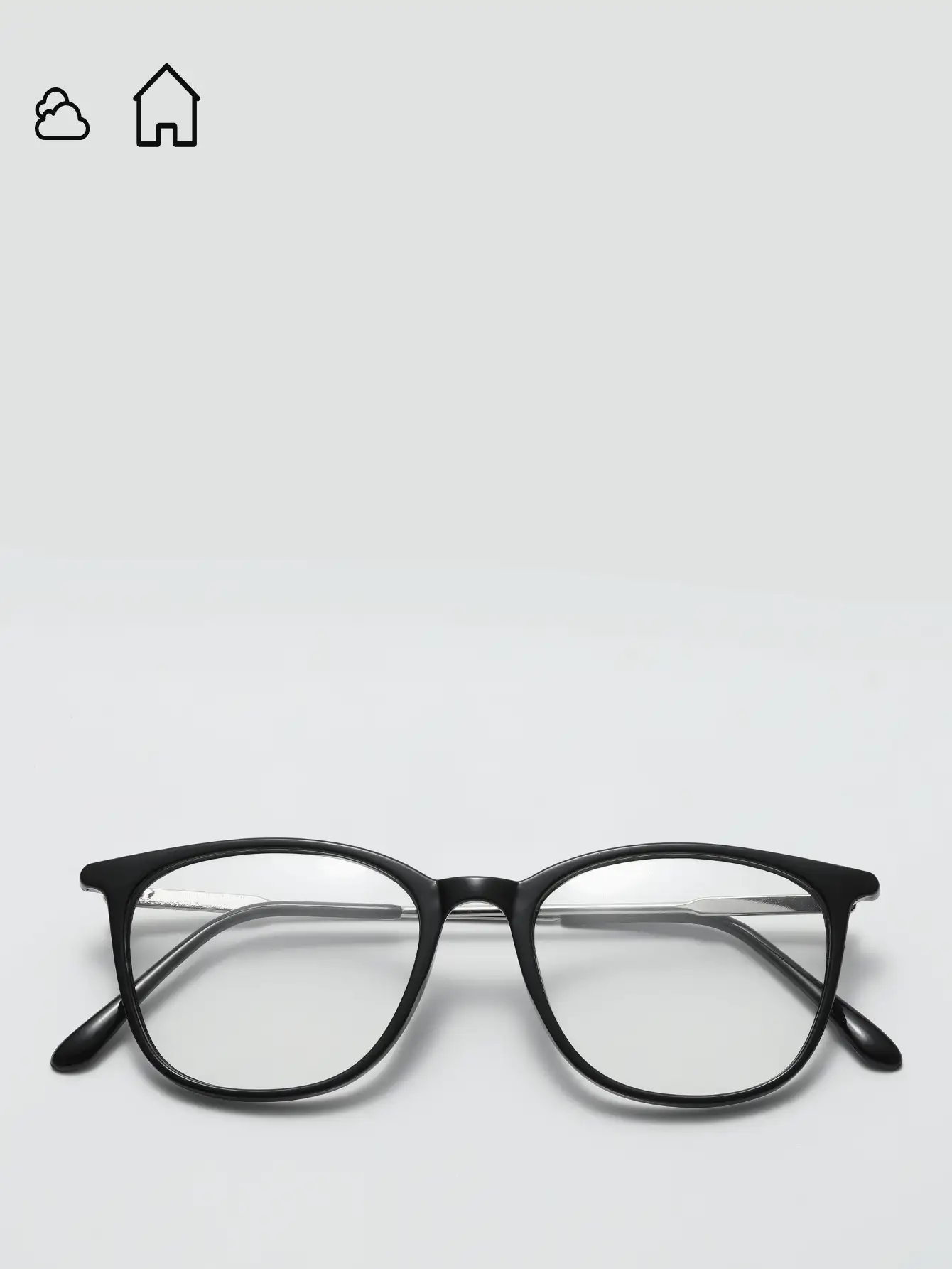 方形光致變色太陽眼鏡 - 黑色 - 查看 4