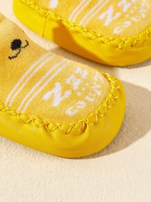 1 par de calcetines antideslizantes con diseño de dibujos animados para bebé, para gateo en interiores, diseño con puntos antideslizantes - Multicolor - Ver 5