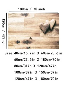 1pc Wooden Pattern Non-slip Mat - Multicolor - View 3