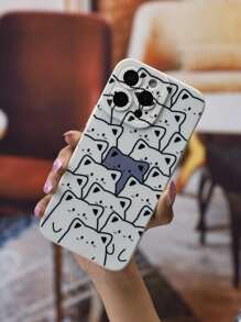 White Frosted Tpu Case With Black Bear - Multicolor - View 3