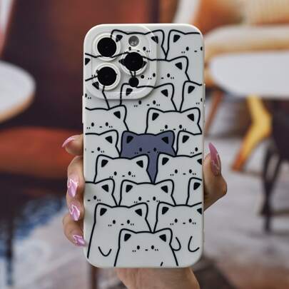 Cartoon Cat Pattern Phone Case