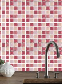 6pcs Mosaic Pattern Kitchen Sticker - Multicolor - View 2