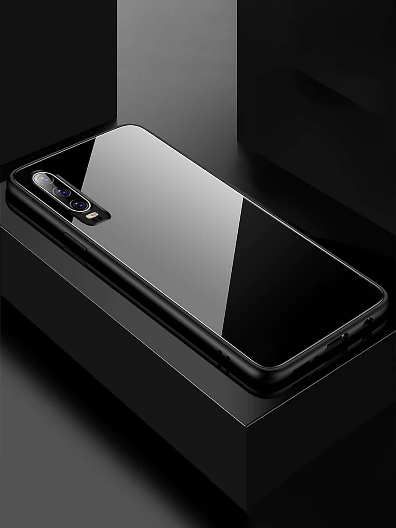 Vỏ điện thoại trong suốt cho nam - màu đen - Xem 1