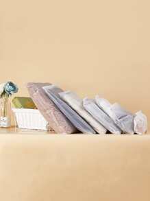 10/50 件哑光 EVA 透明 PE 拉链袋，服装收纳和旅行收纳袋，季节性服装包装卧室，收纳袋，收纳袋，家庭收纳，女式白色 T 恤，女式黑色裤子，女士冬装，连衣裙，女士冬装，优雅女装，女士白衬衫，长袖，女士白色连体裤，女士春季连衣裙，女士春季服装，春季，春季服装，极简主义，夏季上衣 - 白色 - 查看 8