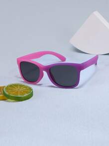Chicas Gafas de sol de marco geométrico - Morado - Ver 1