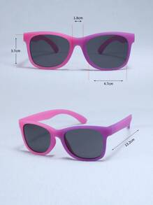 Chicas Gafas de sol de marco geométrico - Morado - Ver 5
