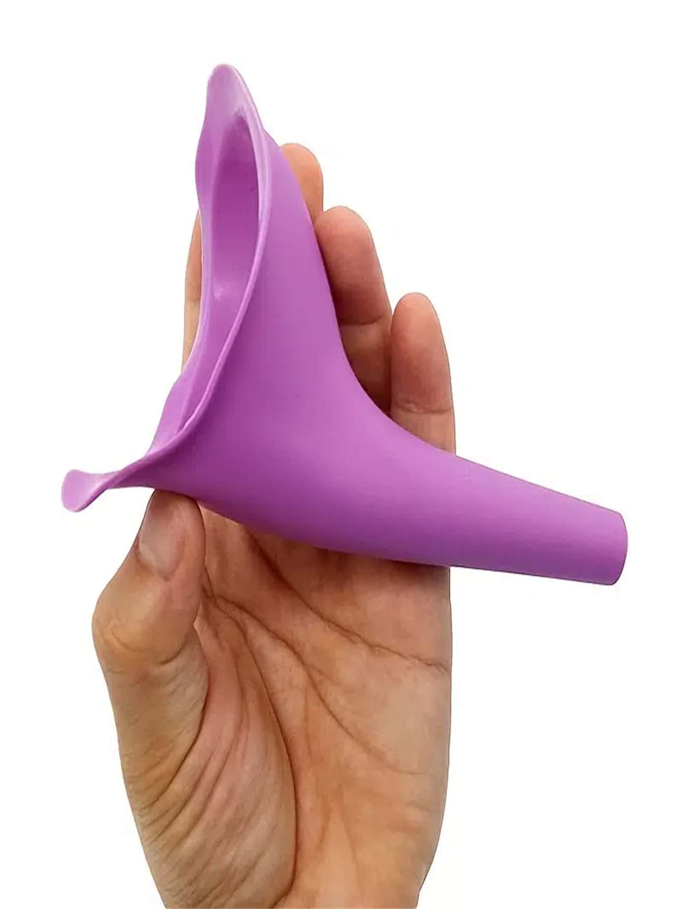 1pc Portable Pee Funnel - Purple - View 1