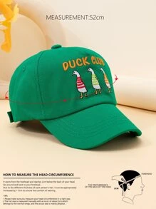 Toddler Kids Letter Embroidered Baseball Cap - Green - View 4