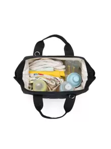 1pc Shoulder Diaper Bag For Mom, Pregnant Girl & Infants, Casual Shoulder Bag, Travel & Outdoor Use - Black - View 3