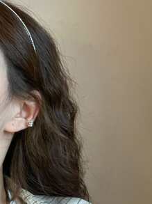 鑽石裝飾頭帶派對 - 銀色 - 查看 7